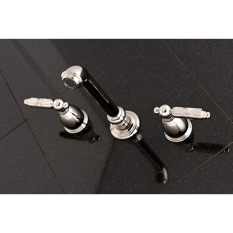 Kingston Brass KS7126GL Georgian Bathroom Faucet, Polished Nickel, 13 x 10.44...