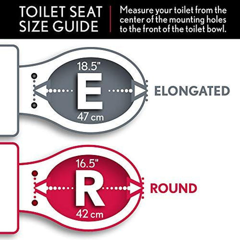BEMIS Radiance Heated Night Light Toilet Seat Elongated, Elongated - White