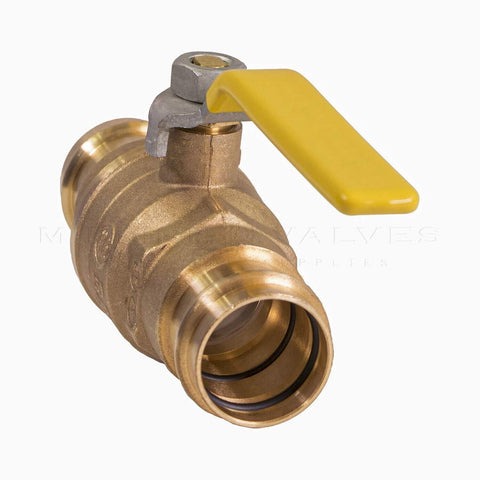 Midline Valve 532VLV001 Double-O-Ring Press Ball Valve, with 1 in. Connection...