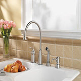 Pfister GT26-4CBS Avalon One-Handle Kitchen Faucet with Side Stainless Steel