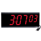 Pyramid Time Systems Extra Large Stand Alone Digital Clock, 4" Numeral Red LE...