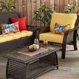 Greendale Home Fashions Outdoor 2-Piece Deep Seat Cushion Set, Sunburst, 25 x...