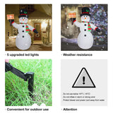 Fanshunlite 8FT Christmas Giant Inflatable LED Light Large Snowman Blow Up Ya...