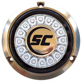 SCR-16 LED Underwater Boat Light - Great White - Bronze Housing - 60W Suface ...