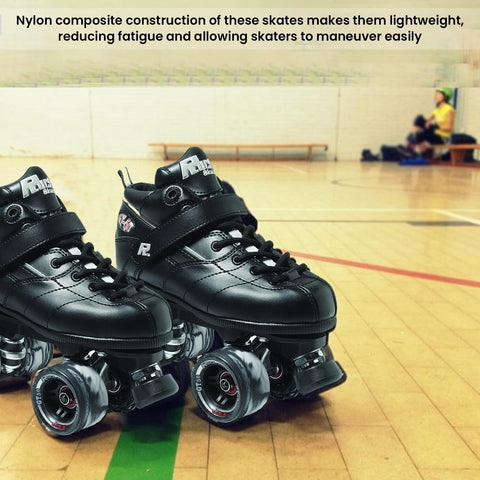 Sure Grip Rock GT50 Black Roller Skates - Unisex Indoor Skates for Men & Wome...