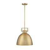 Nathan James Leigh Pendant Lighting, Hanging Ceiling Light with Oversized Met...