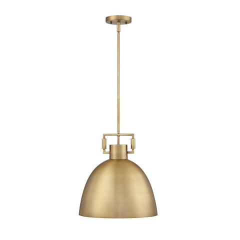 Nathan James Leigh Pendant Lighting, Hanging Ceiling Light with Oversized Met...