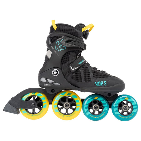 K2 Skate VO2 S 100 X BOA Unisex - Adult Inline Skates - Black - Blue - Yellow...