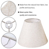 TOCHIC Lamp Shades Set of 2 Large Linen Empire Lampshade Assemble Required fo...