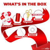 Crutello Deluxe Giant Ribbon Cutting Ceremony Kit 20" Giant Scissor Set, Shar...