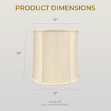 Royal Designs, Inc. Drum Lamp Shade, BSO-719-13EG, 11 x 13 x 11, Eggshell