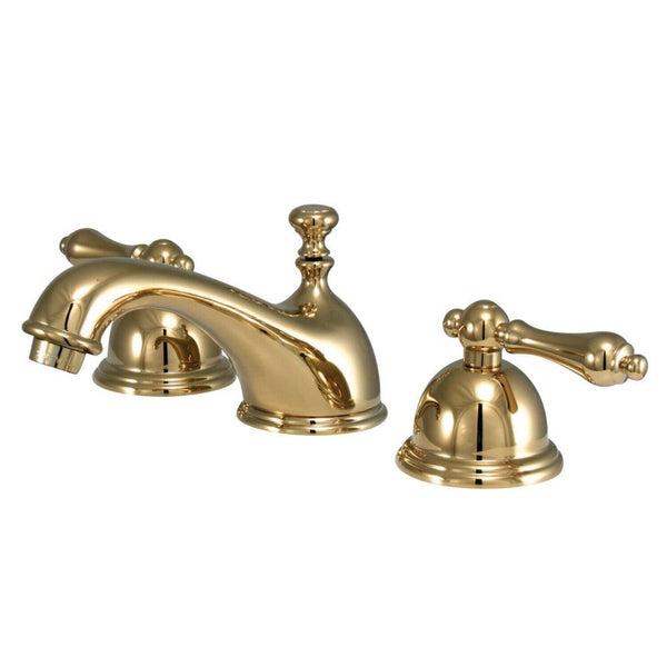 Kingston Brass KS3962AL Restoration Widespread Lavatory Faucet with Metal lev...