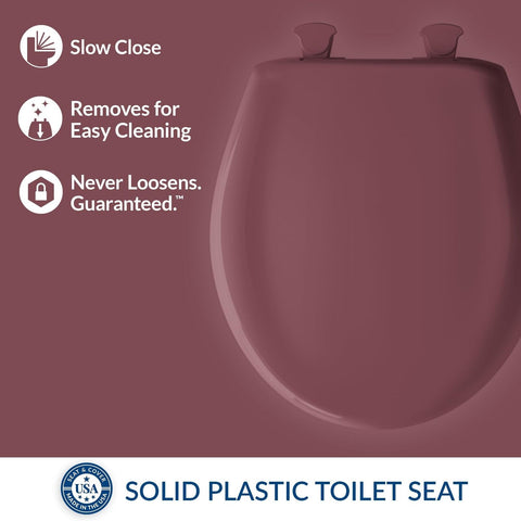 Bemis 200SLOWT 343 Will Slow Close, Never Loosen and Easily Remove Toilet Sea...