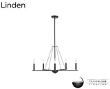 TRANS GLOBE 11645 BK I Linden Collection 30 Inch Five-Light Chandelier - in a...