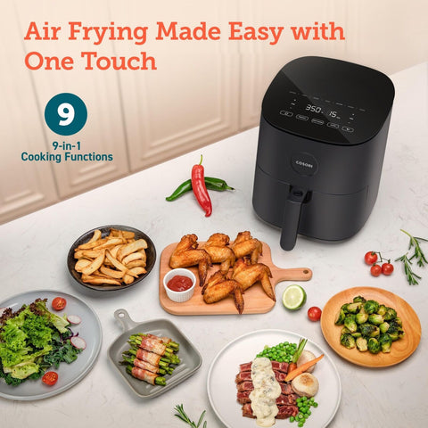 COSORI Air Fryer Pro LE 5-Qt Airfryer, Quick and Easy Meals, UP to 5 QT, Grey