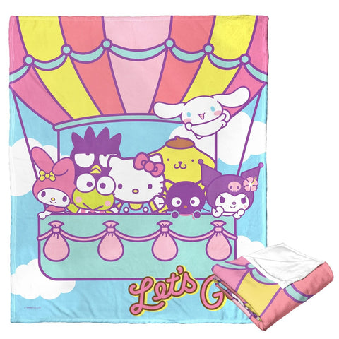 Northwest Hello Kitty Silk Touch Throw Blanket, 50" x 60", Flying Together