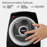 Vornado VH10 Space Heater for Indoor Use, Adjustable Thermostat, 2 Heat Setti...