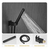 BESy Shower System with 12 Inch Rain Shower Head and Handheld Wall Mounted, H...