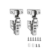 40pcs Soft Close Cabinet Concealed Hinges European Half Overlay,110 Degree,Fr...