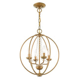 Livex Lighting 40914-05 Transitional Four Light Mini Chandelier/Ceiling Mount...