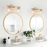 KSANA Modern Gold Bathroom Vanity Lights, 2 Light Vanity Light Fixtures Seede...