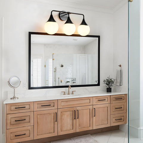 Bathroom Vanity Light Fixtures: 3 Lights Mid Century Modern Bathroom Lighting...