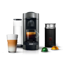 Nespresso VertuoPlus Coffee and Espresso Machine by De'Longhi with Milk Froth...