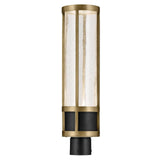 Kichler Camillo LED Textured Black with Natural Brass Modern Outdoor Post Lig...