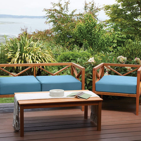 Classic Accessories Ravenna Water-Resistant 21 x 19 x 3 Inch Patio Seat Cushi...