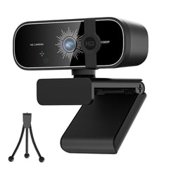 C28 1080P Webcam with Privacy Cover and Tripod Stand, PC Camera with Noise-Ca...