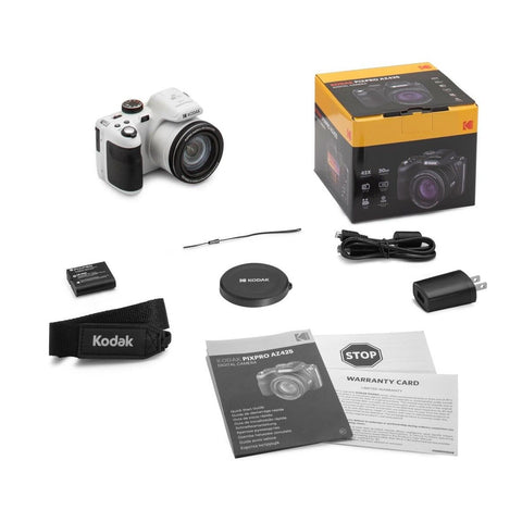 KODAK PIXPRO AZ425-WH 20MP Digital Camera 42X Optical Zoom 24mm Wide Angle Le...