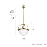 Hunter Fan Company 19236 Wedgefield Pendant Light, Alturas Gold