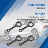 Connecting Rods 4pcs fits for Hyundai Sonata Tucson Santa Fe 2.4L 2006-2012, ...