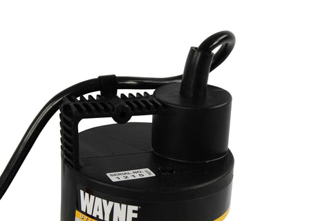 Wayne 57719-REL1 RUP160 1/6 HP Oil Free Submersible Multi-Purpose Water Pump,...