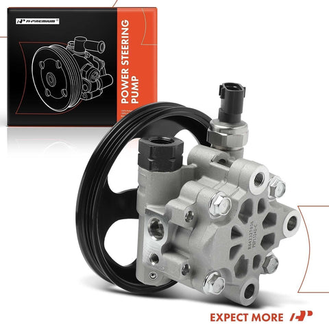 A-Premium Power Steering Pump, with Pulley, Compatible with Toyota Echo 2000-...
