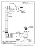 Westbrass 7931817-DC-07 18" Tip-Toe Drain Trim with 2-Hole Overflow Faceplate...