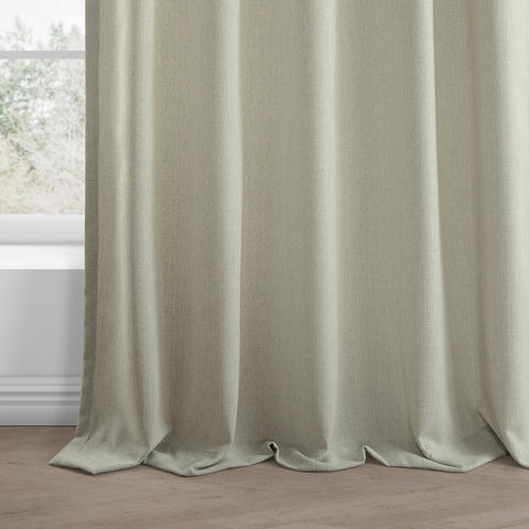 HPD Half Price Drapes Basic Faux Linen Curtains - 96 Inch Long Pair - 2 Panel...