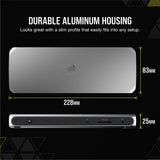 Corsair TBT100 Thunderbolt&#8482; 3 Dock &#8211; 85W charging, Dual 4k 60Hz Supp