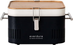 Everdure CUBE Portable Charcoal Grill, Tabletop BBQ, Perfect Matte Black