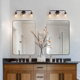 Bathroom Light Fixtures, Black Bathroom Vanity Lights 3 Lights, Modern Farmho...