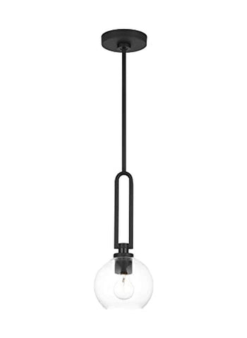 Generation Lighting 6155701-112 Codyn Pendant, 1-Light 60 Watts, Midnight Black