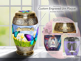 Wild Butterflies Cremation Urn for Ashes for Women - Personalized Cremation U...