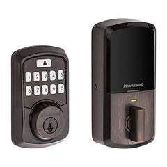 Kwikset 99420-002 Aura Bluetooth Programmable Keypad Door Venetian Bronze