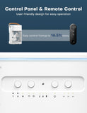 Mini Air Conditioner, 3 IN 1 Portable Desk Fan w/5400mAh Battery, 3 Speeds, R...