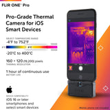 FLIR ONE Pro - High resolution Thermal Imaging Camera for iOS Smartphones (iP...