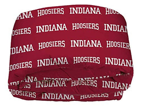 NORTHWEST NCAA Unisex Rotary Full Bed in a Bag Set Indiana Hoosiers Red