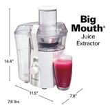 Hamilton Beach 67702 Juicer Machine, Big Mouth Large 3&#8221; Feed Chute for Who