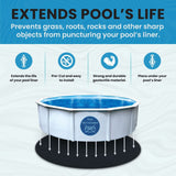 LL15R Aboveground Pool Liner Pad 15' Round, Strong Durable Puncture Resistant...