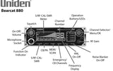 Uniden BEARCAT 880 CB Radio with 40 Channels and Large Easy-to-Read 7-Color L...