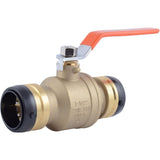 SharkBite 1-1/2 Inch Ball Valve, Push to Connect Brass Plumbing Fitting, Wate...